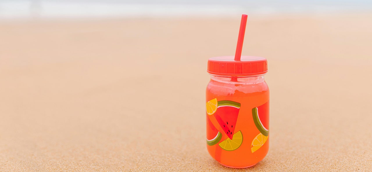 Drink on sand - DC Enterprises (Plastic products, quality branding, promotional drinkware printing)